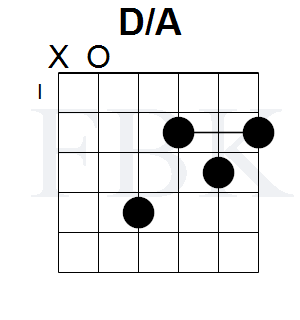 The D/A Chord in the Open Position - Shape 4