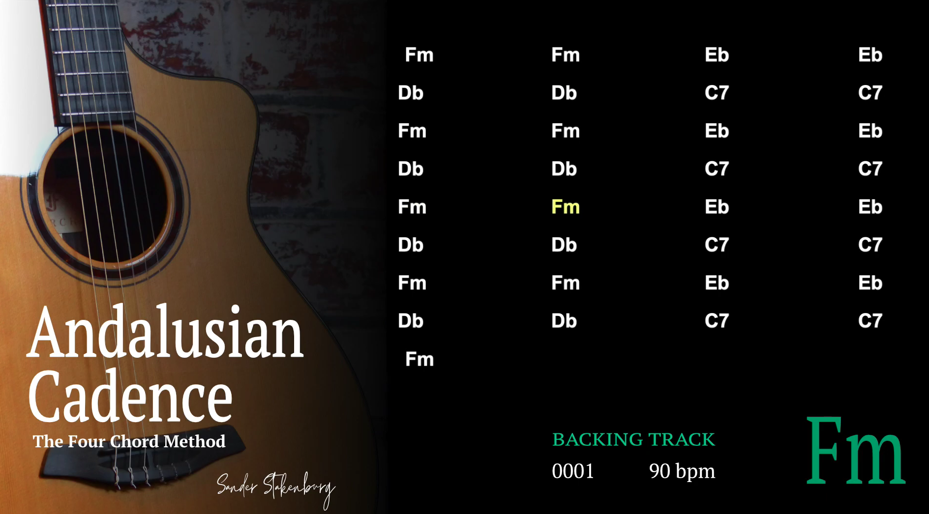 Andalusian Cadence 0001 Backing Tracks in all Keys